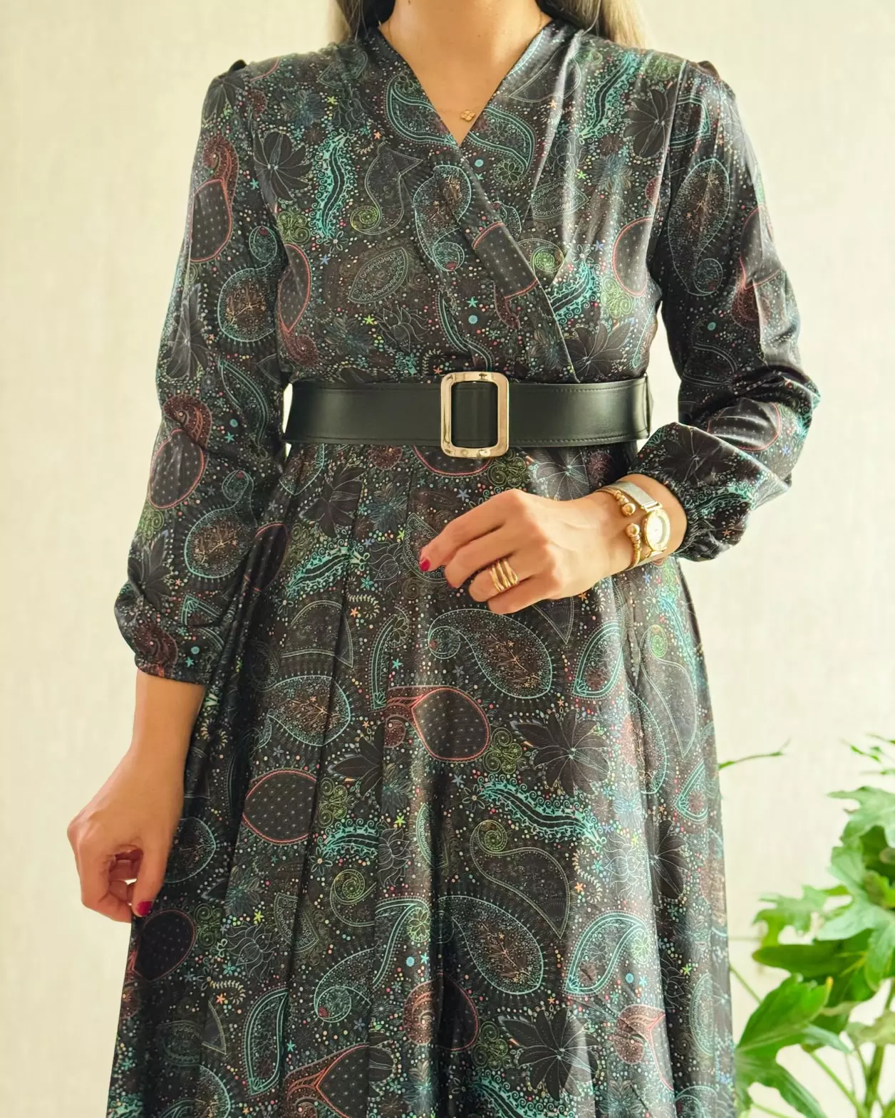 پیراهن مزونی ساتن مهناز 1