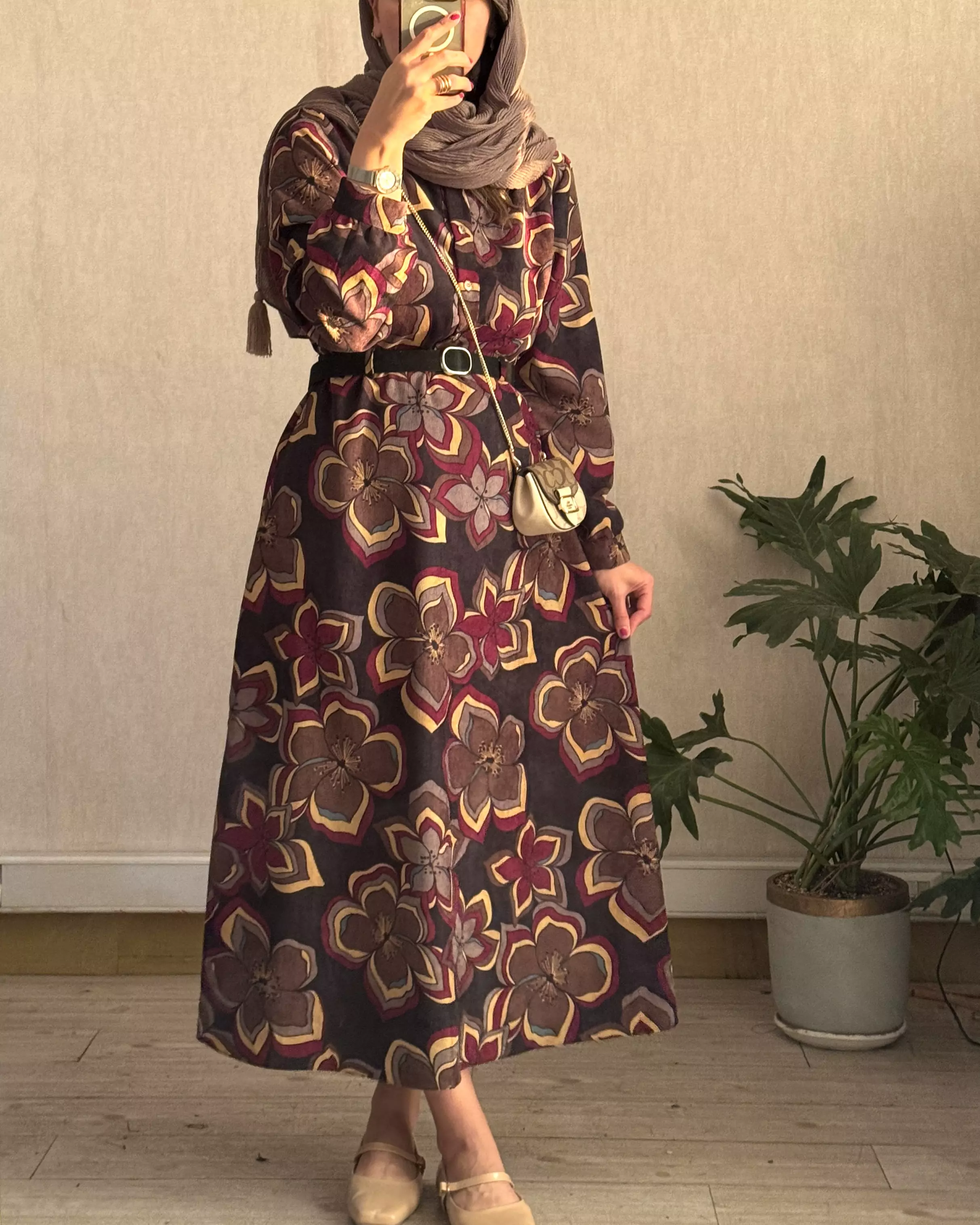 پیراهن مانتویی ارکیده
