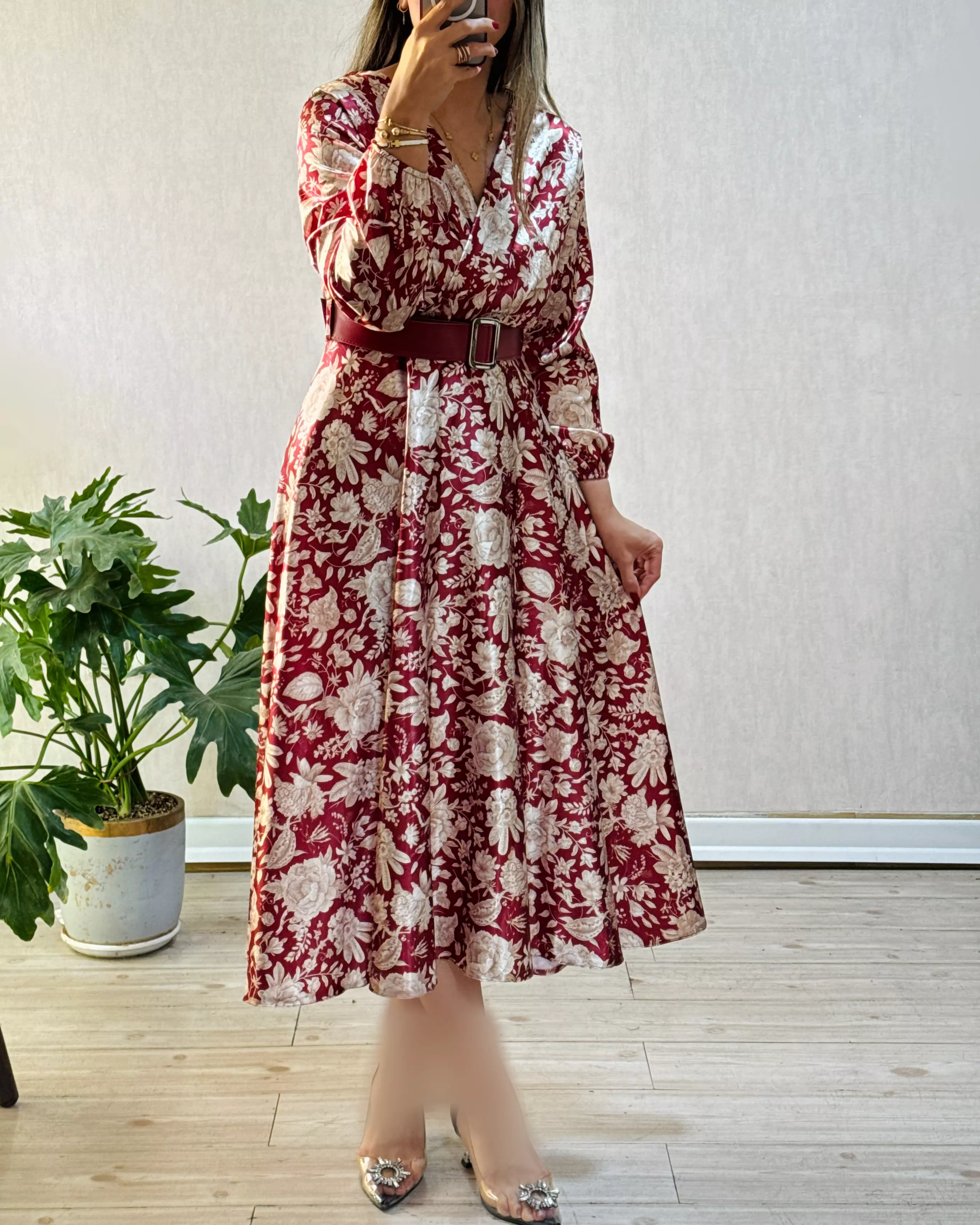پیراهن مزونی ساتن 3