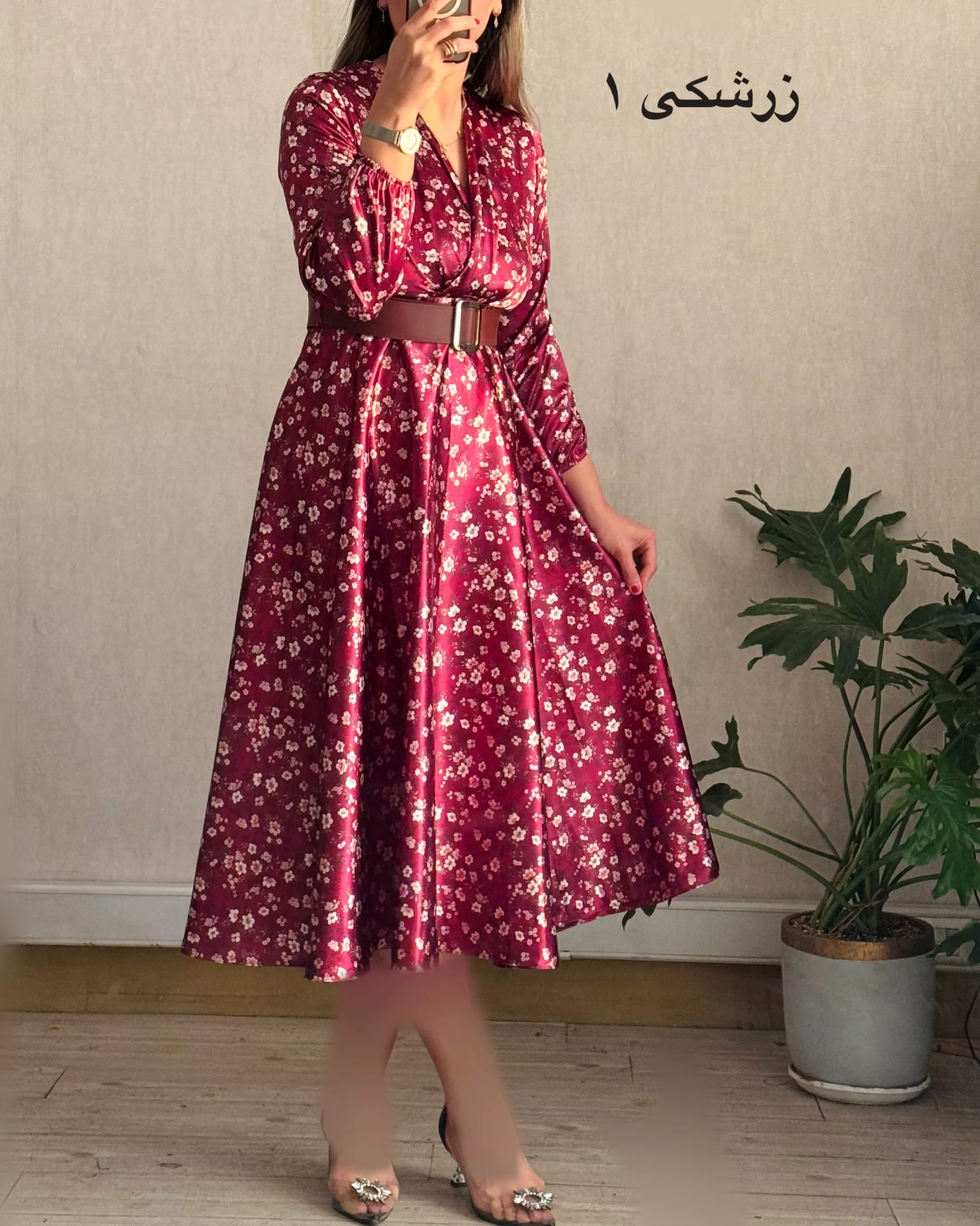 پیراهن مزونی ساتن 3