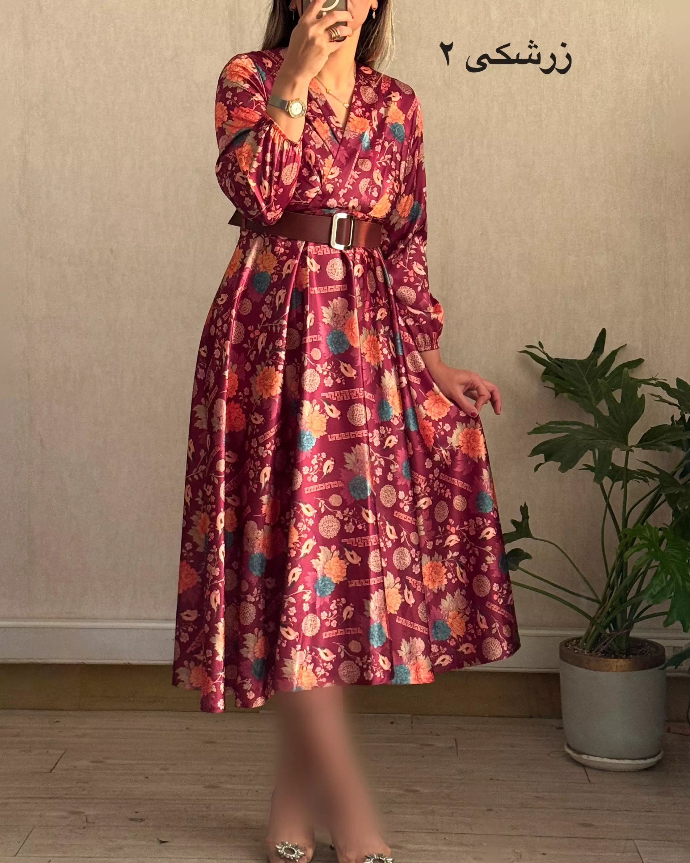 پیراهن مزونی ساتن 3