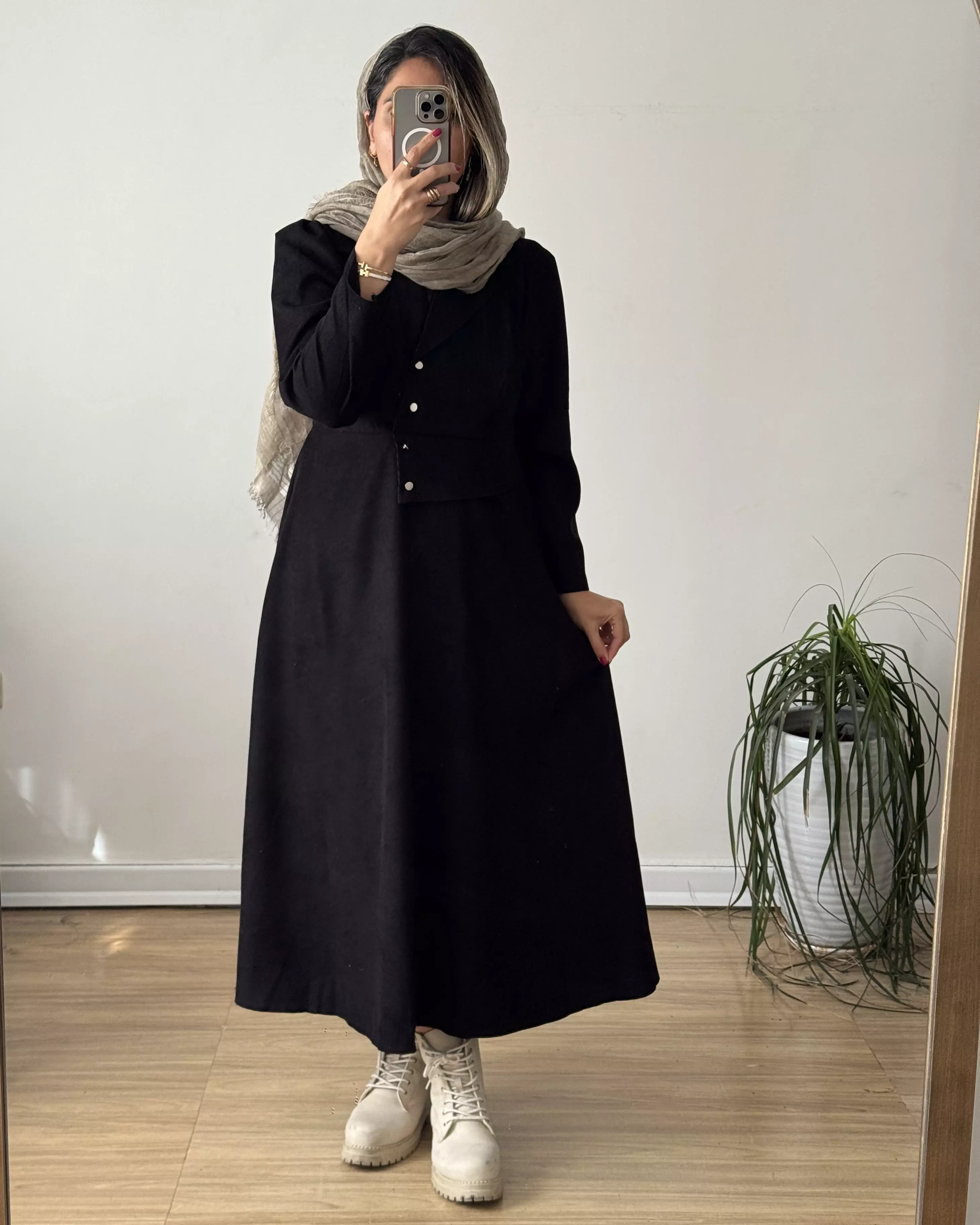 پیراهن مخمل کبریتی سارا 1