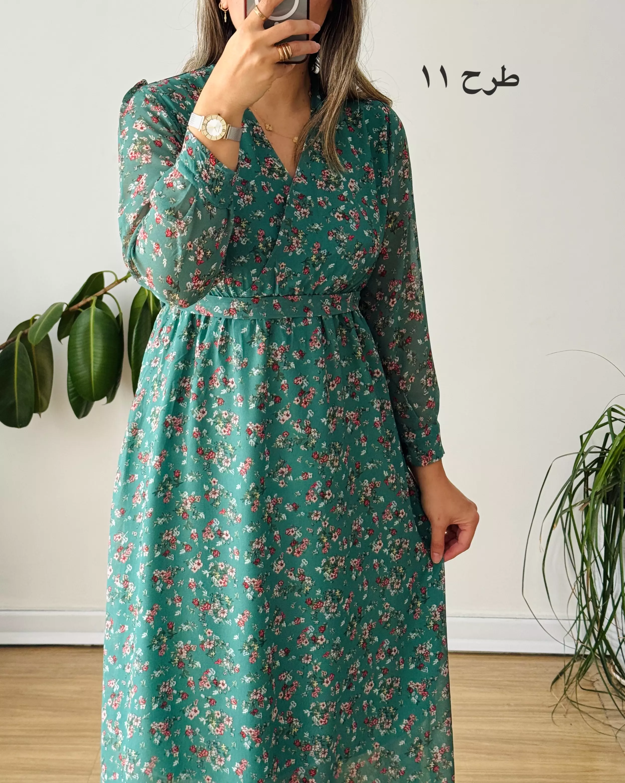 پیراهن حریر گلشید