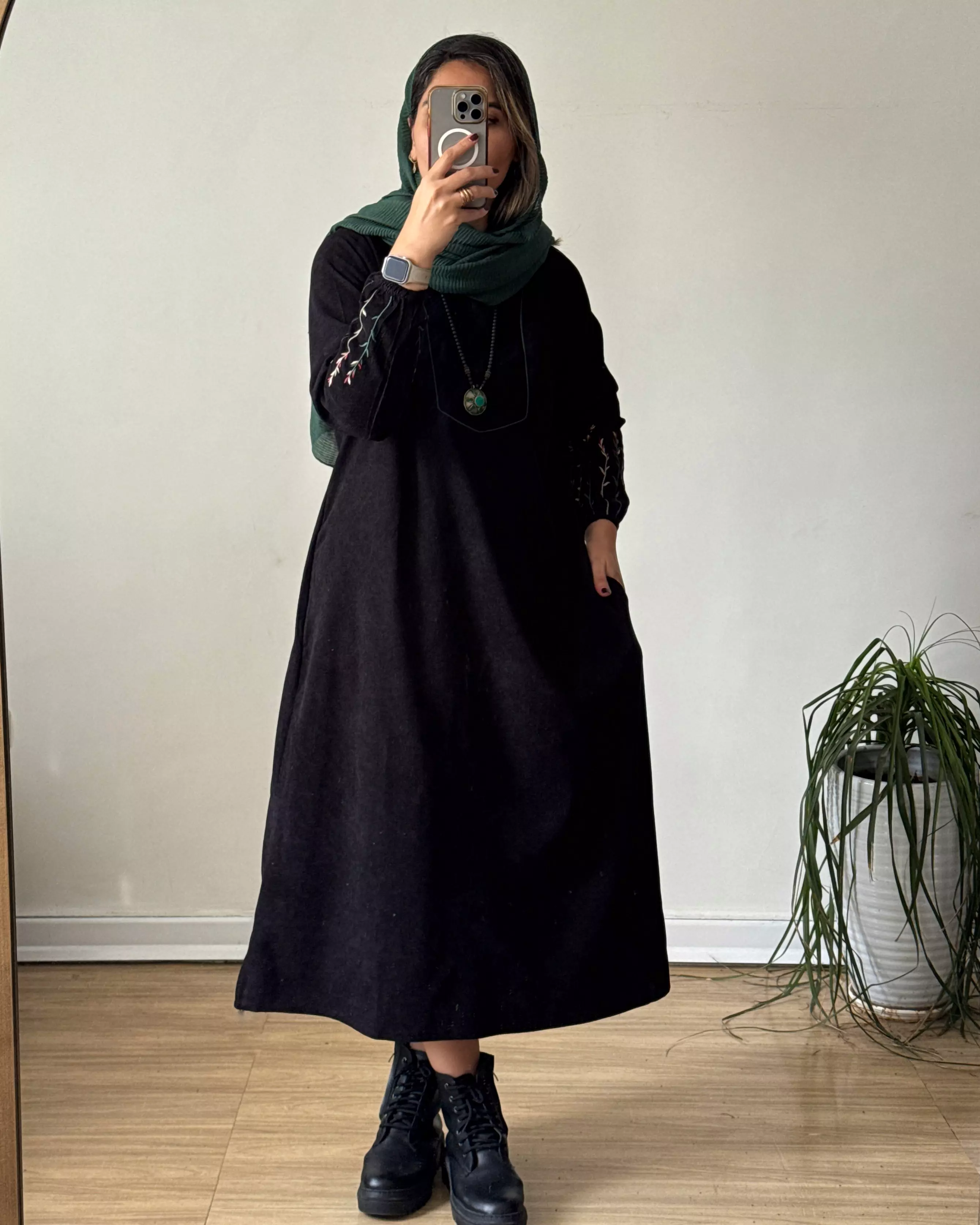 پیراهن مانتویی گندم 1