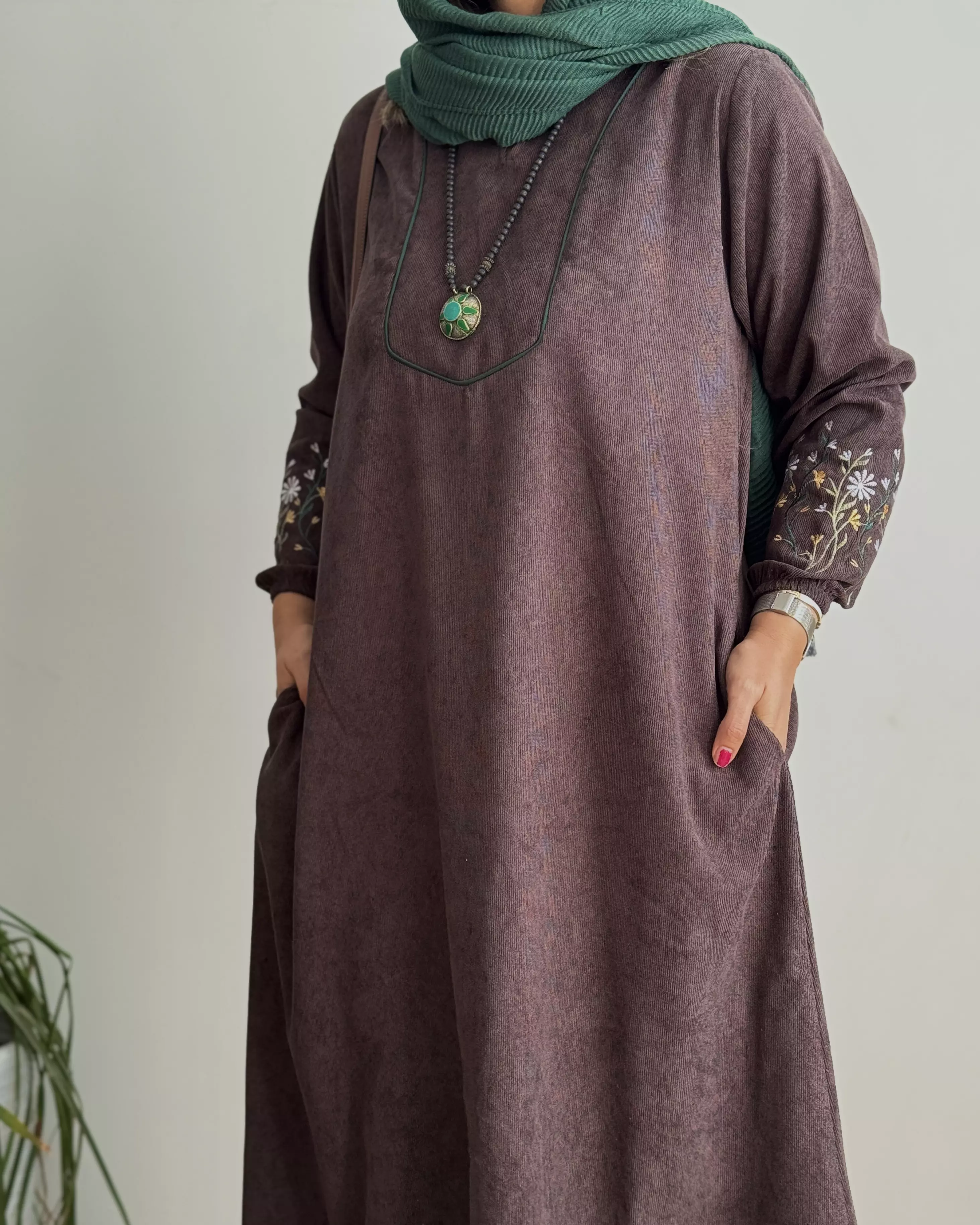 پیراهن مانتویی گندم 2