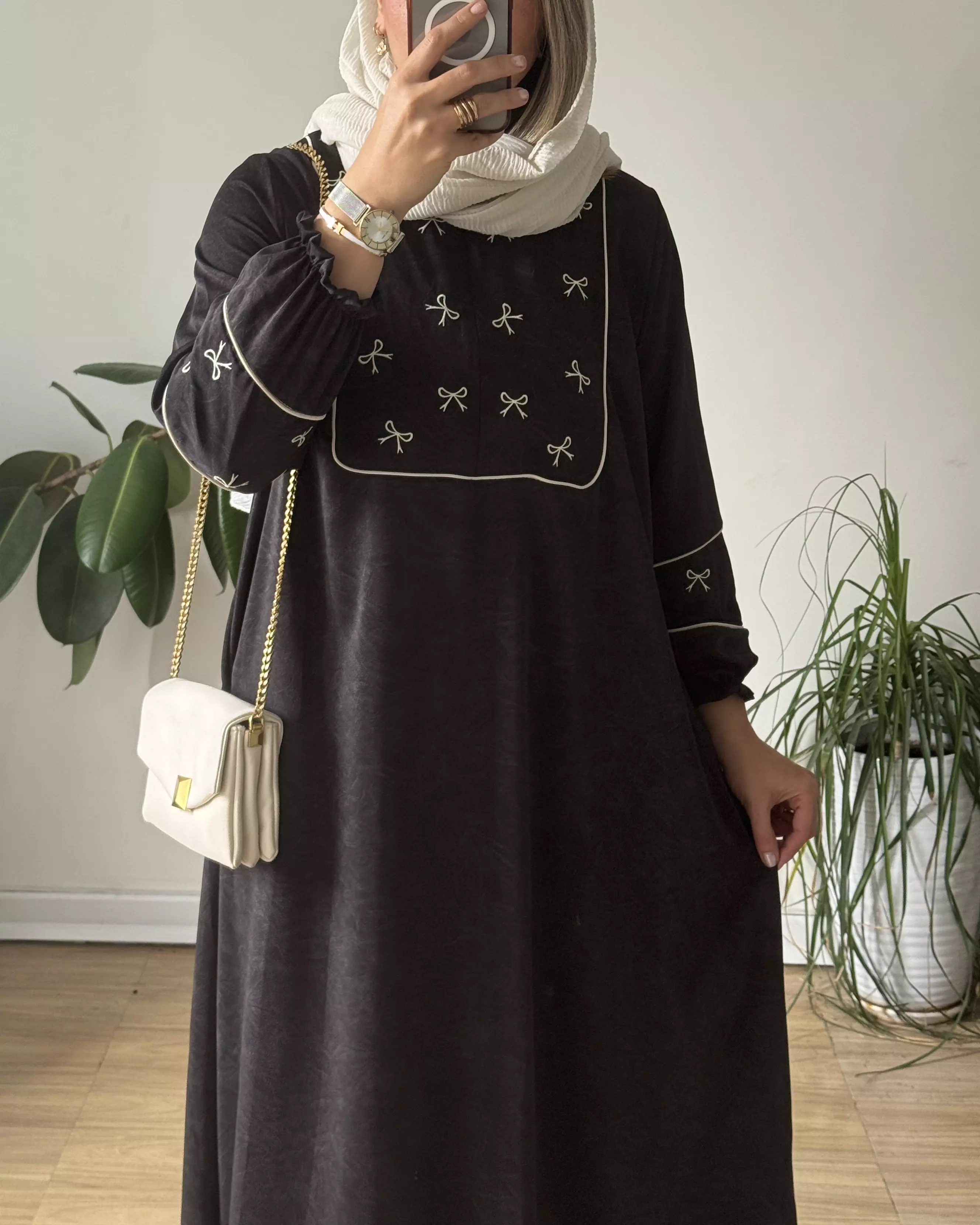مانتو عبایی پاپیون
