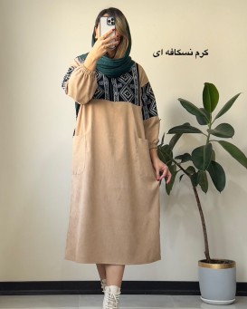 مانتو مخمل کبریتی ترنم 8