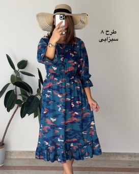 پیراهن کرپ حریر نهال