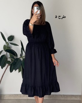پیراهن کرپ حریر نهال