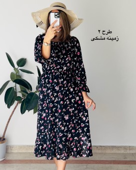 پیراهن کرپ حریر نهال