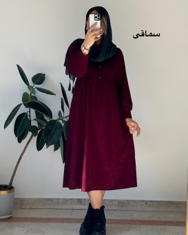 ‌پیراهن مانتویی پاییزه سوین