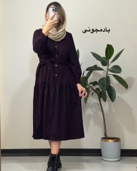 ‌پیراهن مانتویی پاییزه سوین