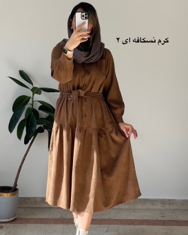 ‌پیراهن مانتویی پاییزه سوین