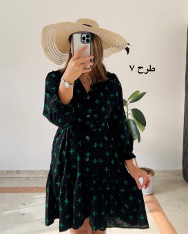 پیراهن جلودگمه دلناز