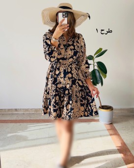 پیراهن جلودگمه دلناز