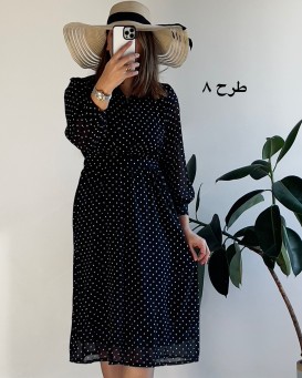 پیراهنن حریر سرمه 9