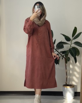 پیراهن مانتویی پاییزه آیه