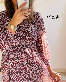 پیراهن حریر سرمه 10
