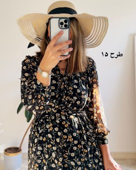 پیراهن حریر سرمه 10