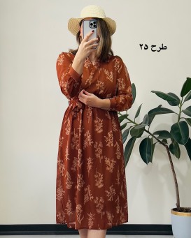 پیراهن حریر سرمه 10