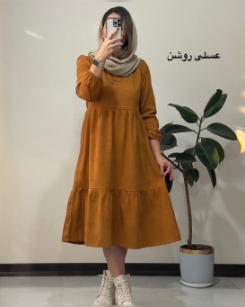 پیراهن مانتویی پاییزی مارال 4