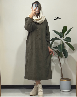پیراهن مانتویی پاییزه آیه