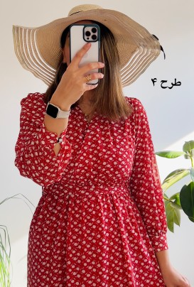 پیراهن حریر سرمه سری 12