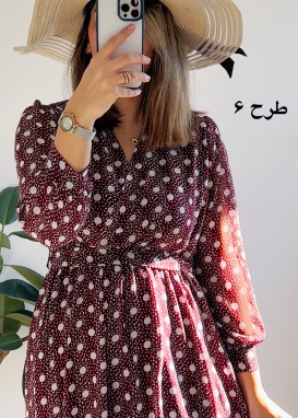 پیراهن حریر سرمه سری 12