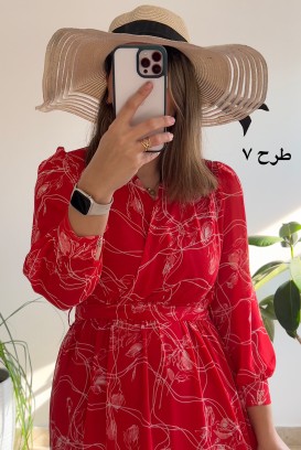 پیراهن حریر سرمه سری 12