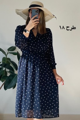پیراهن حریر سرمه سری 12