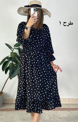 پیراهن کرپ حریر نهال سری 2