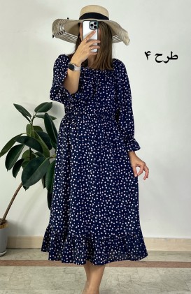پیراهن کرپ حریر نهال سری 2