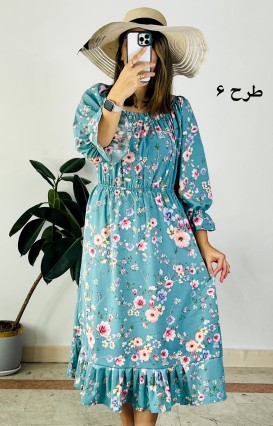 پیراهن کرپ حریر نهال سری 2