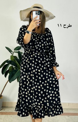 پیراهن کرپ حریر نهال سری 2
