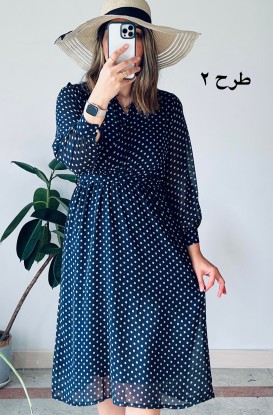 پیراهن حریر سرمه سری 13