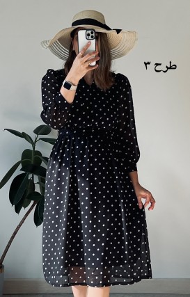 پیراهن حریر سرمه سری 13