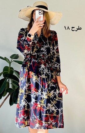 پیراهن حریر سرمه سری 13