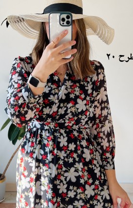 پیراهن حریر سرمه سری 13