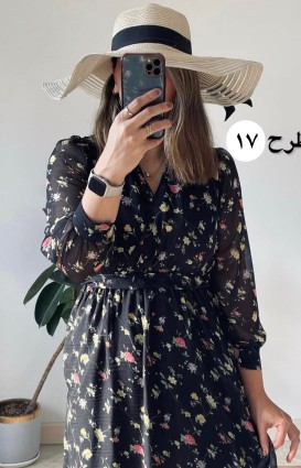 پیراهن حریر سرمه سری 13