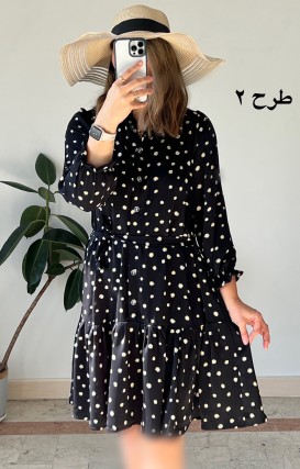 پیراهن جلودگمه دلناز سری دو