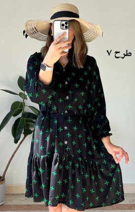 پیراهن جلودگمه دلناز سری دو