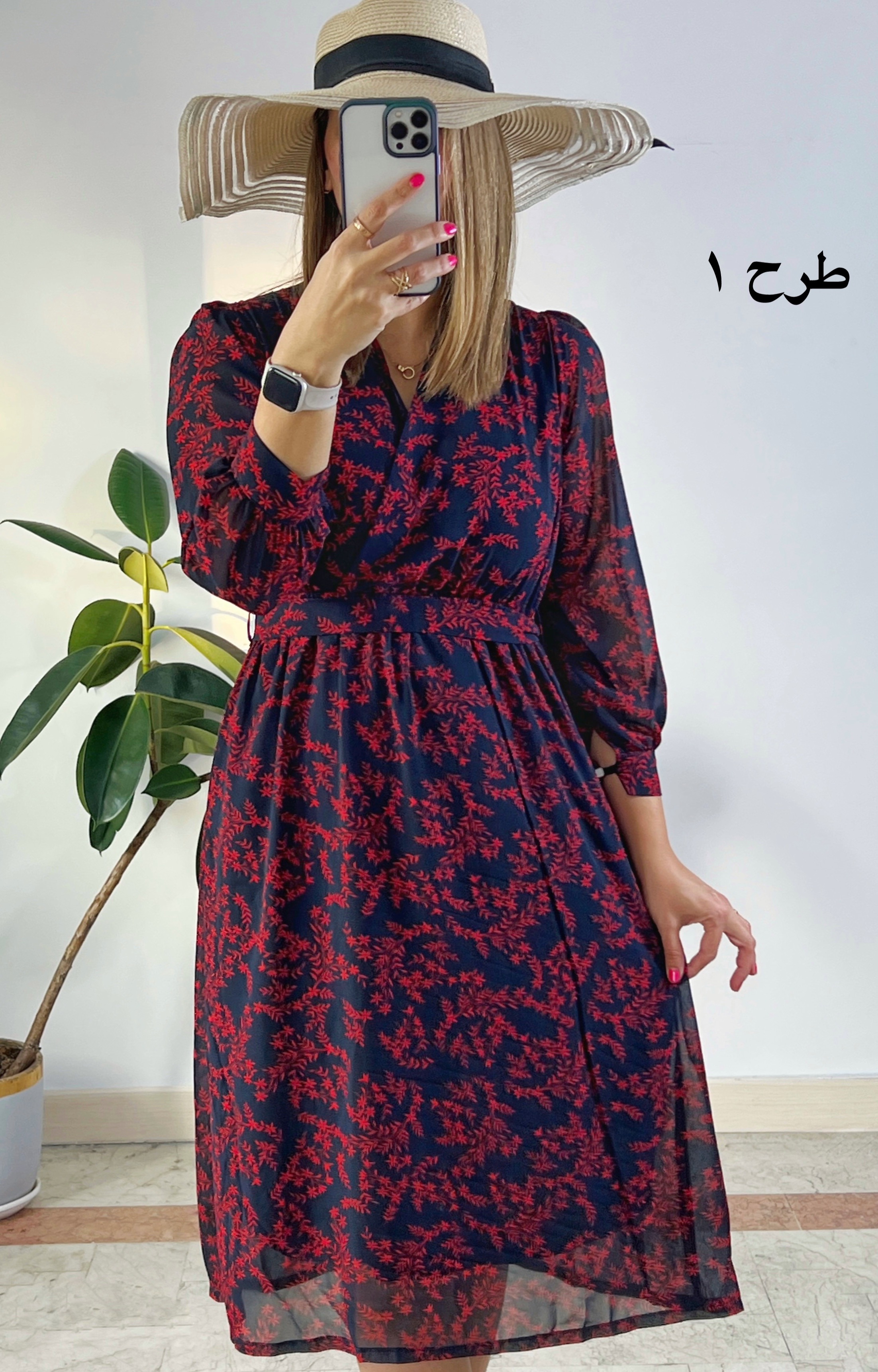پیراهن حریر سرمه سری 14