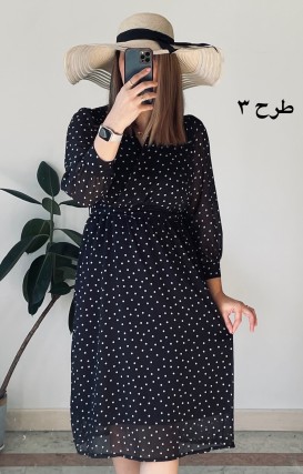 پیراهن حریر سرمه سری 14