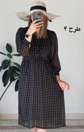 پیراهن حریر سرمه سری 14