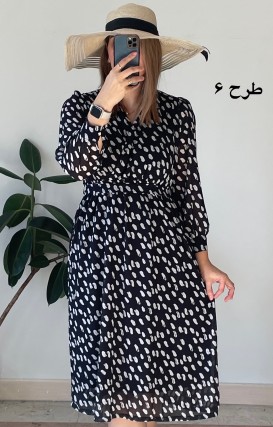 پیراهن حریر سرمه سری 14