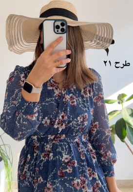 پیراهن حریر سرمه سری 14