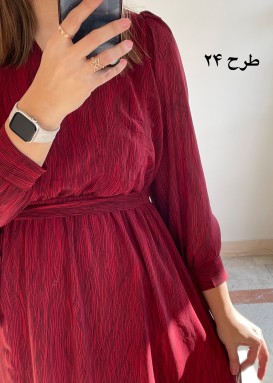 پیراهن حریر سرمه سری 14