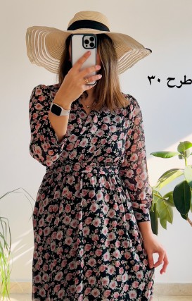پیراهن حریر سرمه سری 14