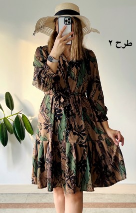 پیراهن جلودگمه دلناز 3