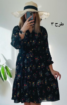 پیراهن جلودگمه دلناز 3